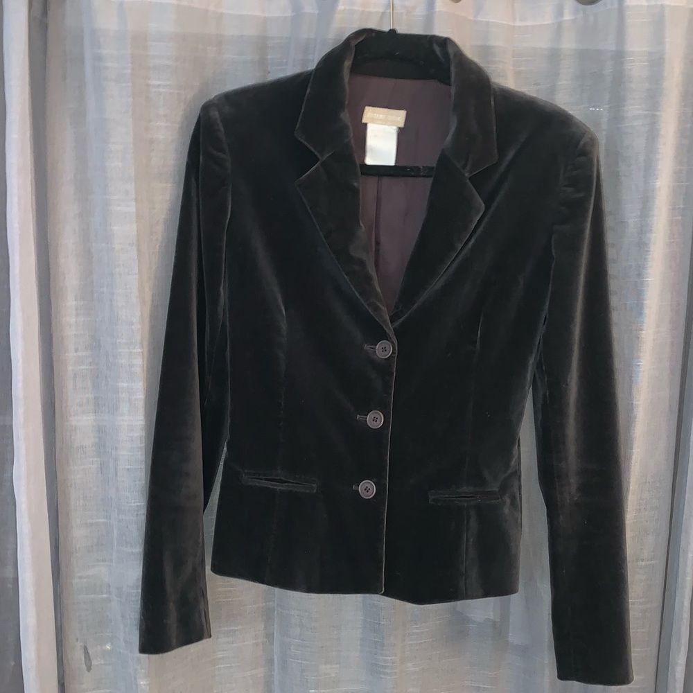 Vintage Future Ozbeck Grey Velvet Blazer